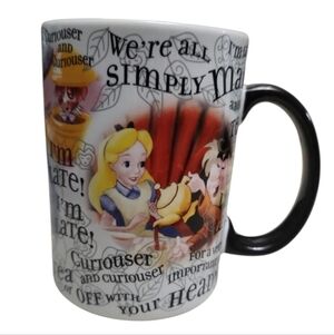 Disney Alice in Wonderland Mug Magical Whimsical Colorful